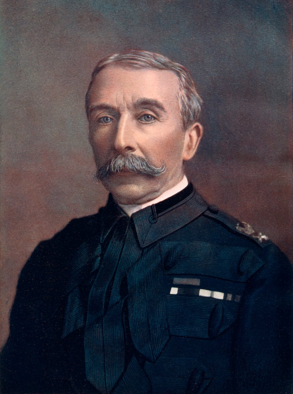 General Edward Chapman, comandando as tropas da Escócia, 1902. de Elliott and Fry
