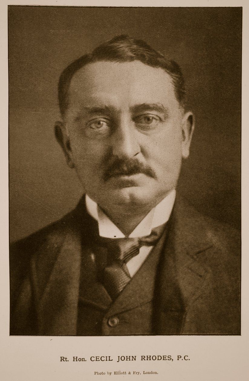 Rt Hon Cecil Rhodes, PC (foto sépia) de Elliott und Fry Studio