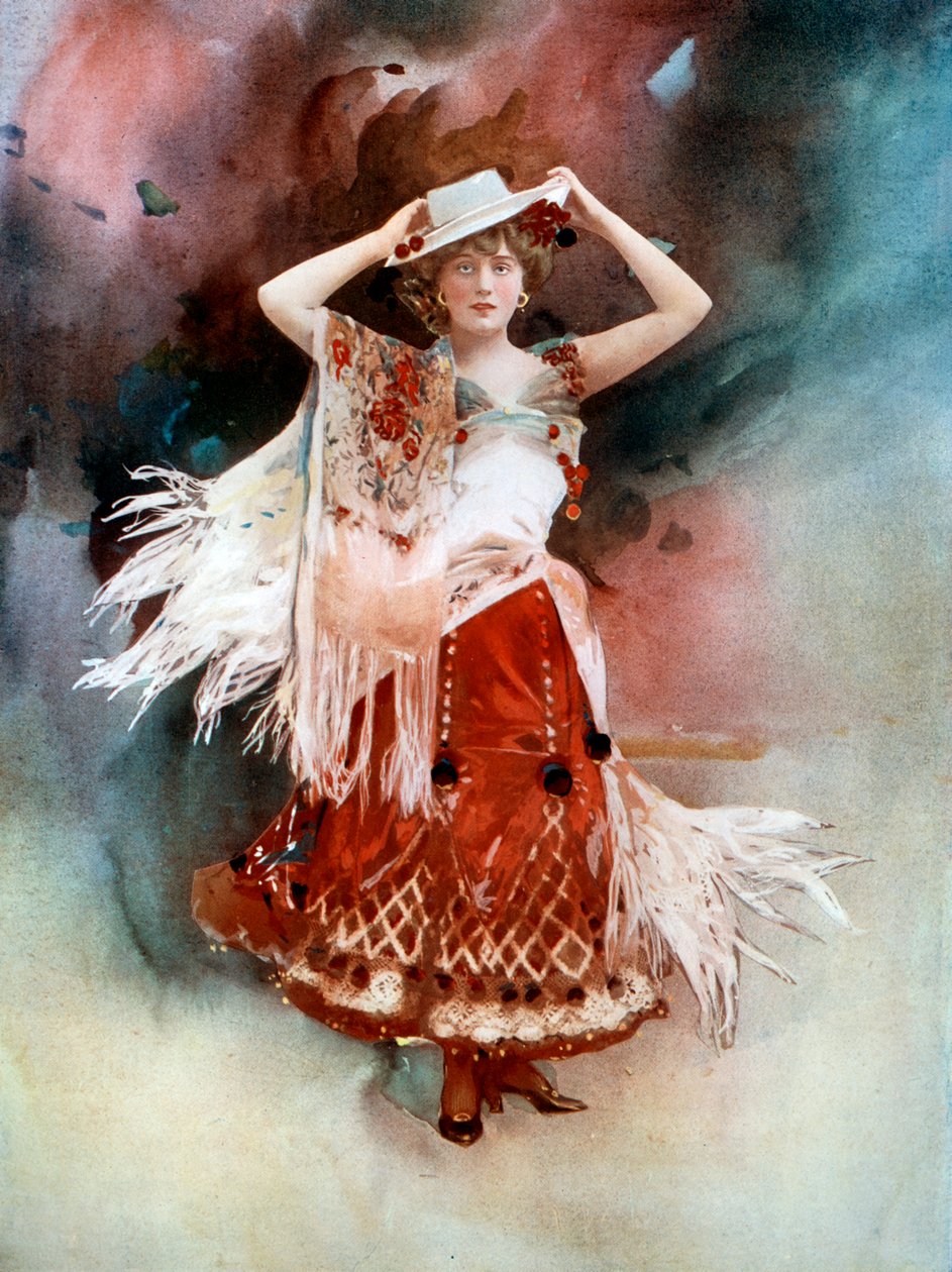 Evie Greene em Kitty Gray, c1902. de Ellis and Walery