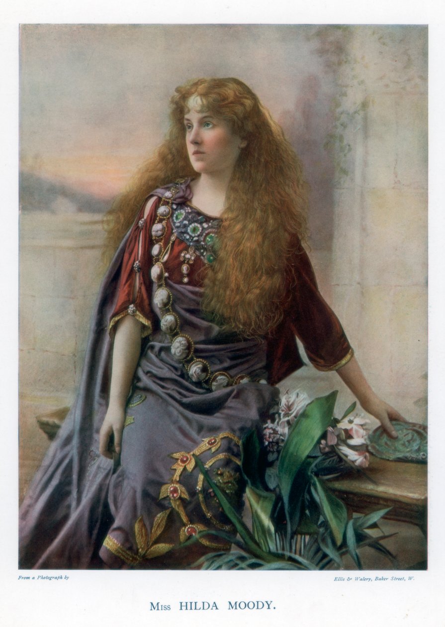 Hilda Moody, atriz britânica, 1901. de Ellis and Walery