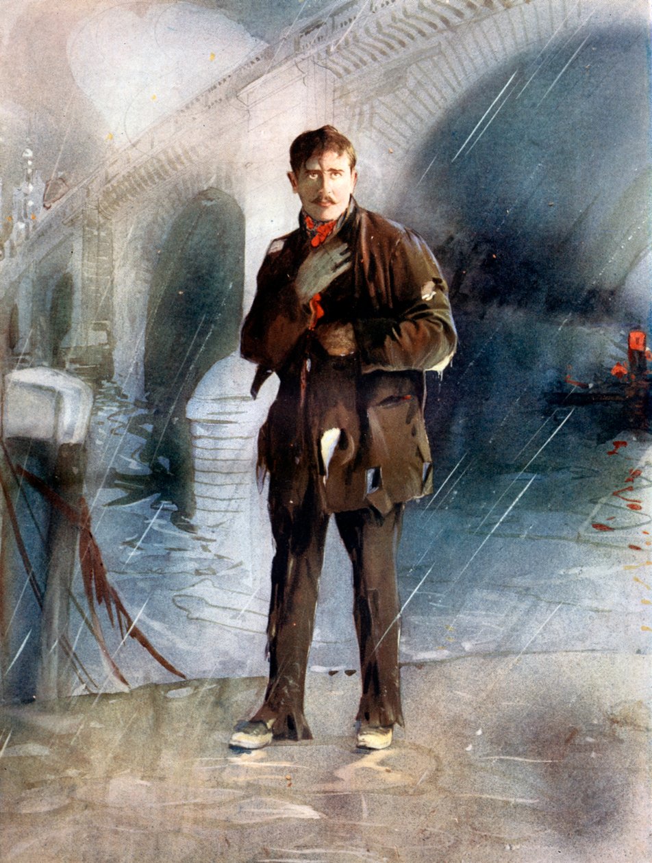 Sir Charles Henry Hawtrey em Uma mensagem de Marte, c1902. de Ellis and Walery
