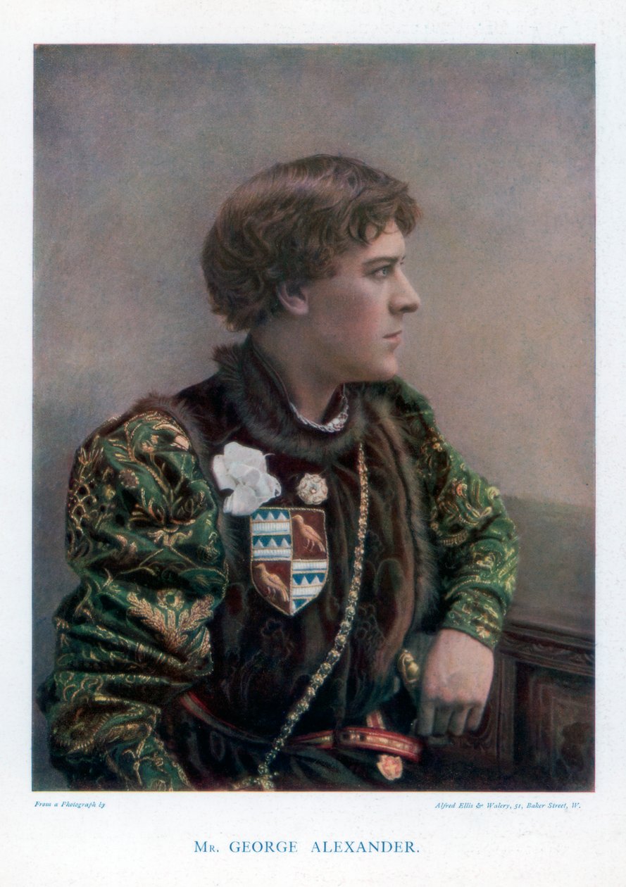 Sir George Alexander, ator inglês e gerente de teatro, 1901. de Ellis and Walery
