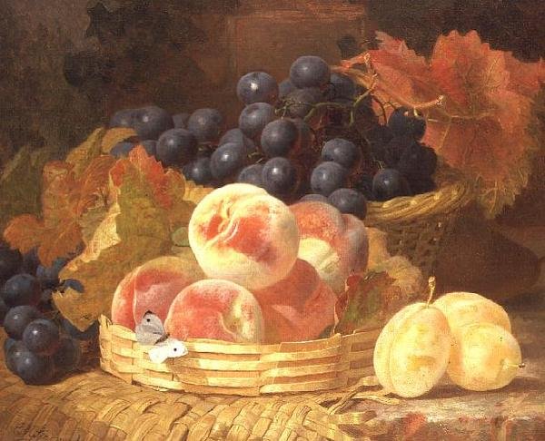 Natureza Morta com Fruta e uma Borboleta de Eloise Harriet Stannard