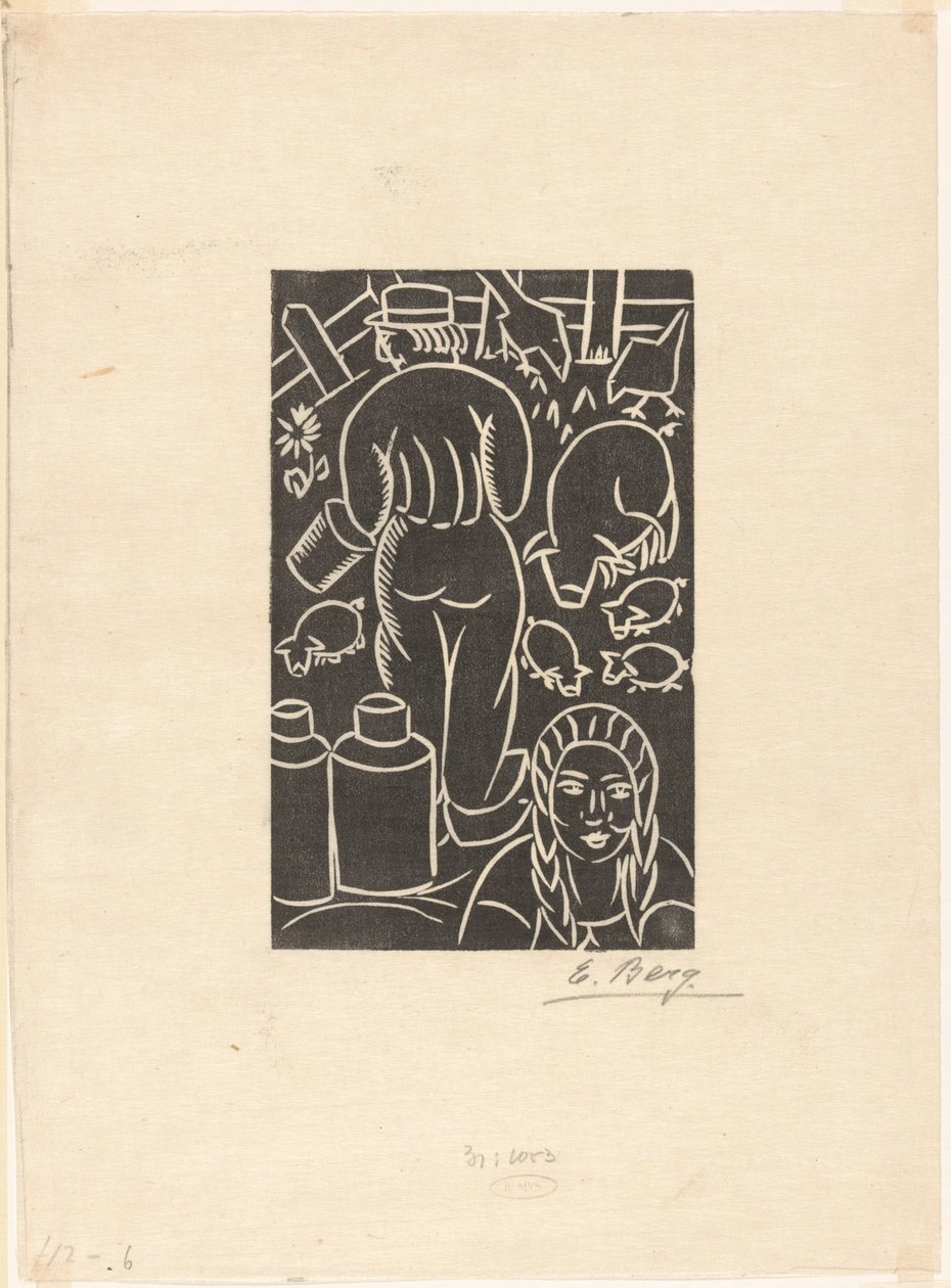 Agricultor e mulher do agricultor de Else Berg (signed by artist)