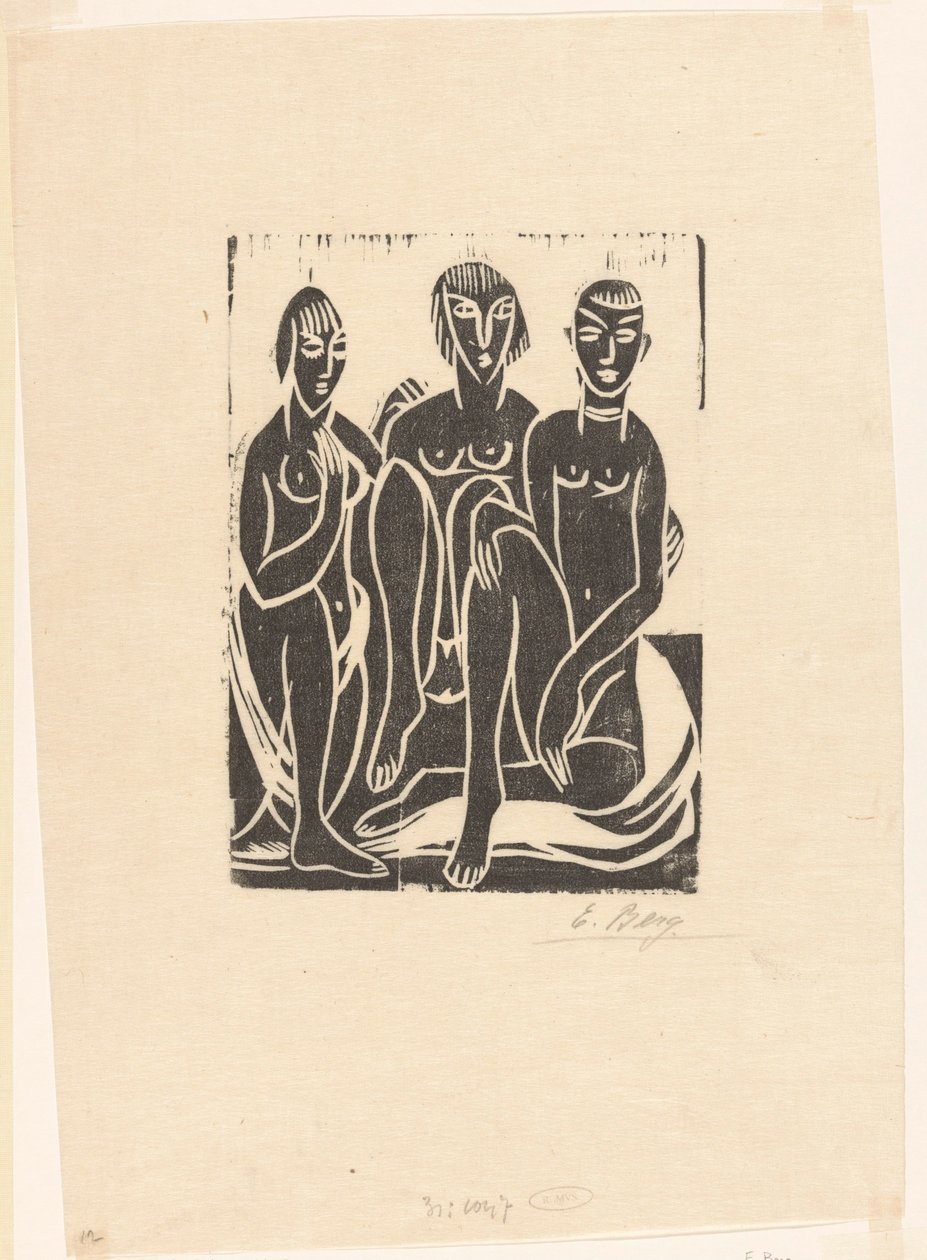 Três mulheres de Else Berg (signed by artist)