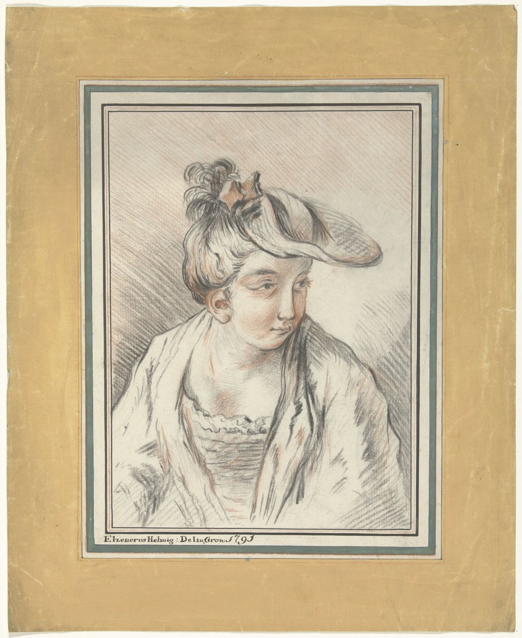 cabeça de mulher de Elzenerus Helmigh