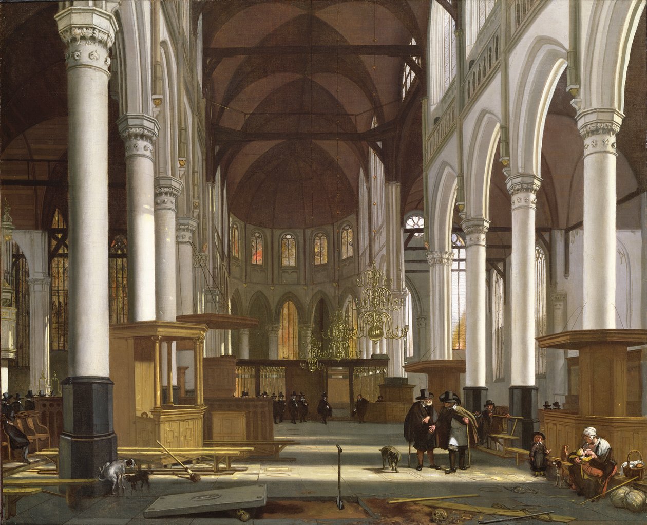 Interior da igreja de Emanuel de Witte