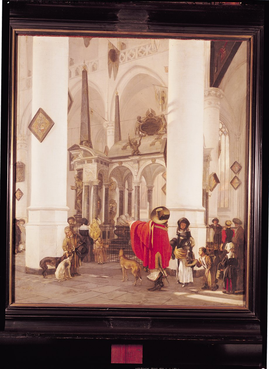 Interior da nova igreja, Delft, 1656 de Emanuel de Witte