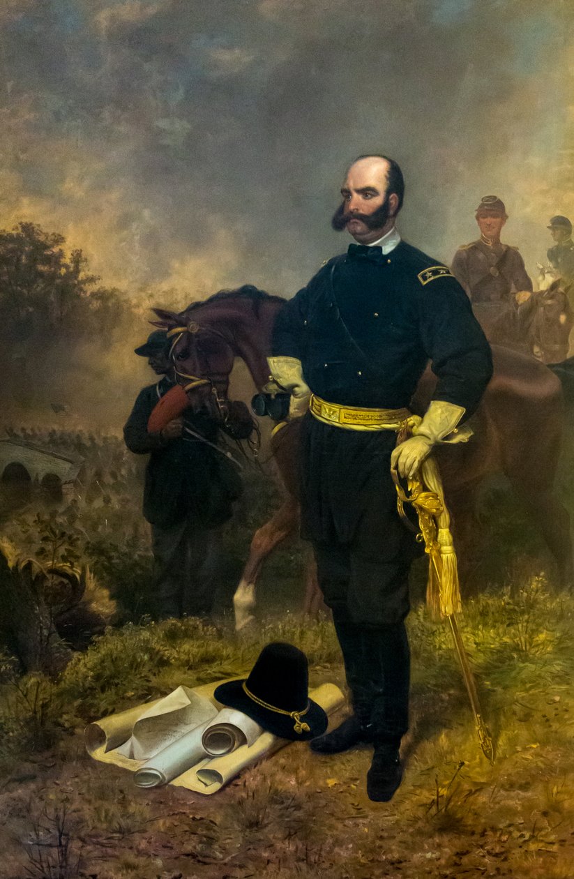 General Ambrose Burnside em Antietam de Emanuel Gottlieb Leutze