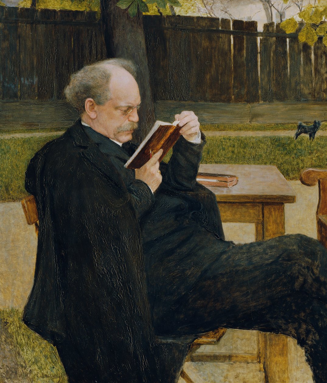 homem lendo de Emanuel Baschny