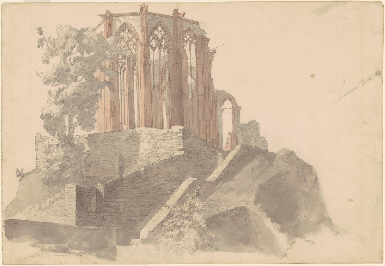 Ruínas da Catedral, Bacharach de Emanuel Gottlieb Leutze