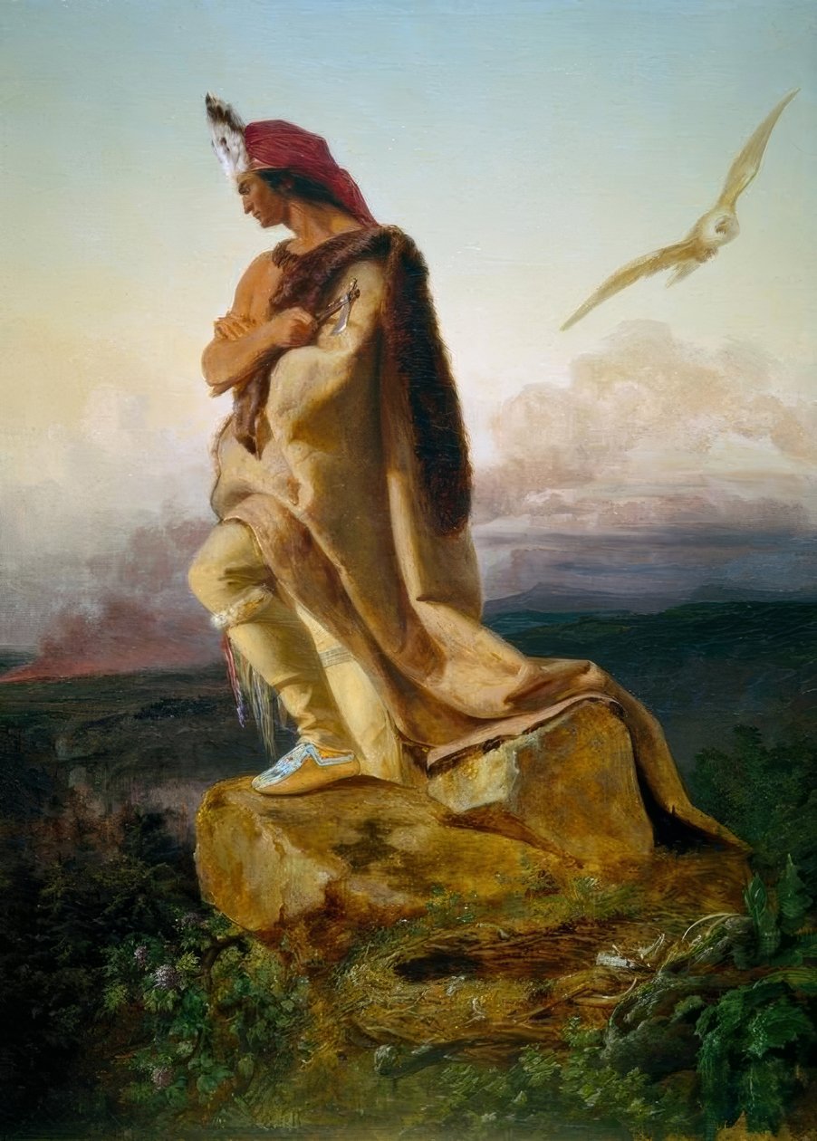 Cooper, O Último Moicano - EGLeutze de Emanuel Gottlieb Leutze