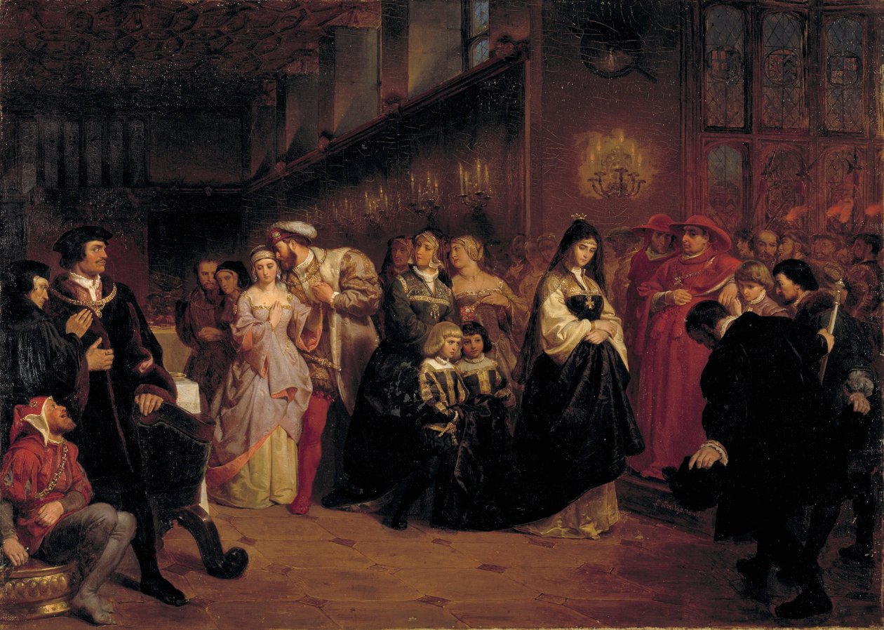 O namoro de Ana Bolena de Emanuel Gottlieb Leutze