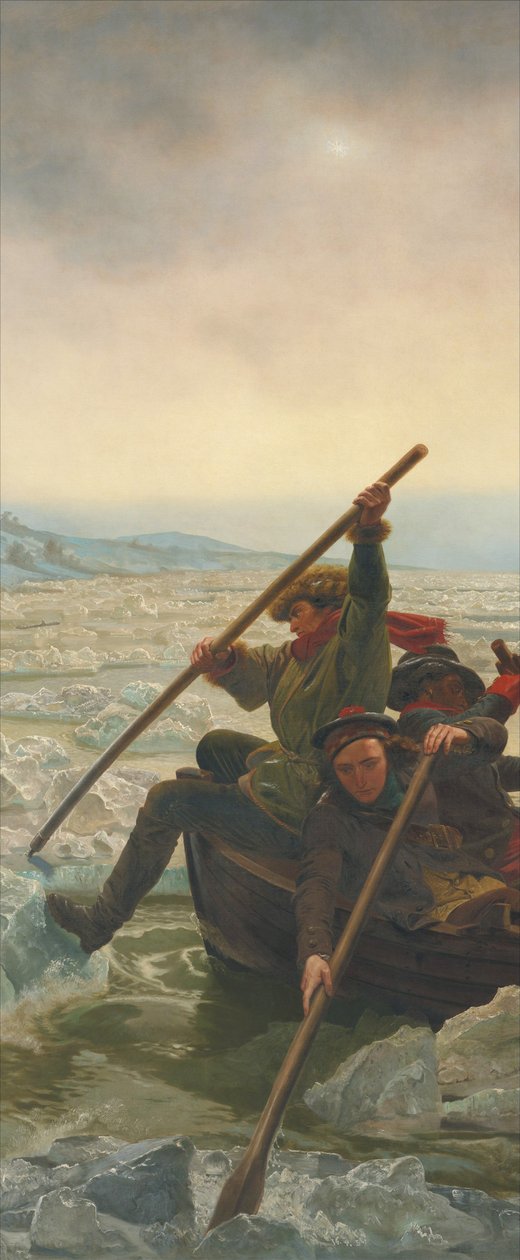 Washington atravessando o rio Delaware, 25 de dezembro de 1776 de Emanuel Gottlieb Leutze