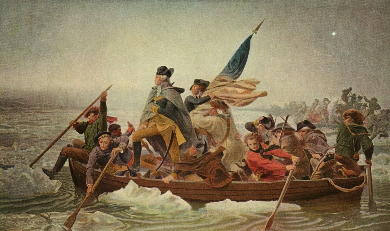 Washington atravessando o Delaware - de Emanuel Gottlieb after Leutze