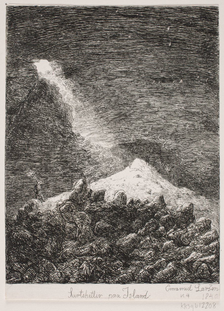 Surtshellir na Islândia de Emanuel Larsen