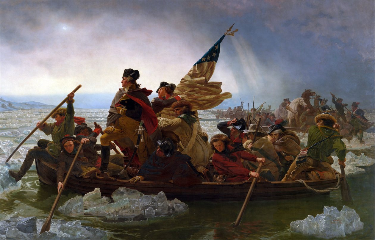 Washington atravessando o Delaware de Emanuel Leutze