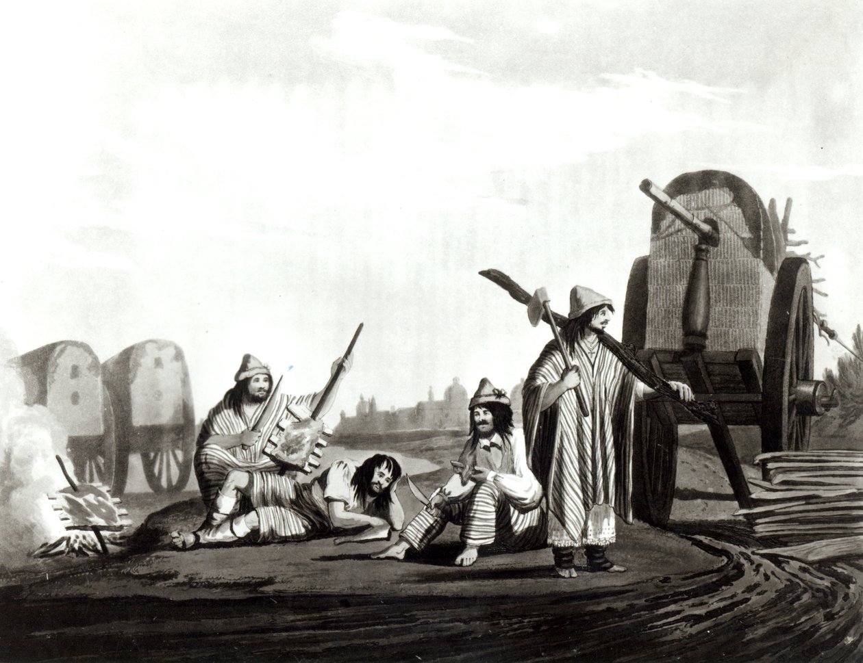 Gaúchos (Rustics) de Tucuman, 1820 de Emeric Essex Vidal