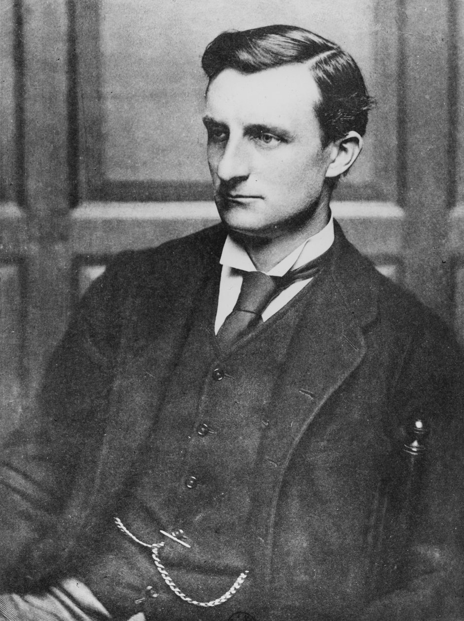Retrato de Lord Edward Gray, Visconde de Fallodon (foto bw) de Emery Walter