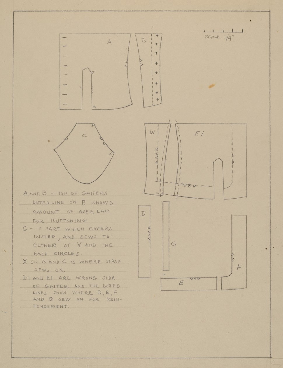 Padrão para Spats de Emery Herrett