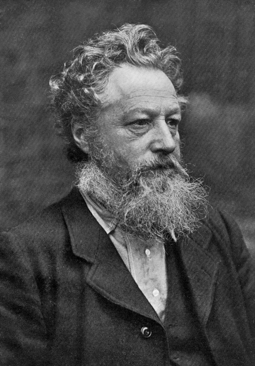 William Morris, artista inglês, escritor, ativista socialista e pioneiro do eco-socialismo, 1911. de Emery Walker