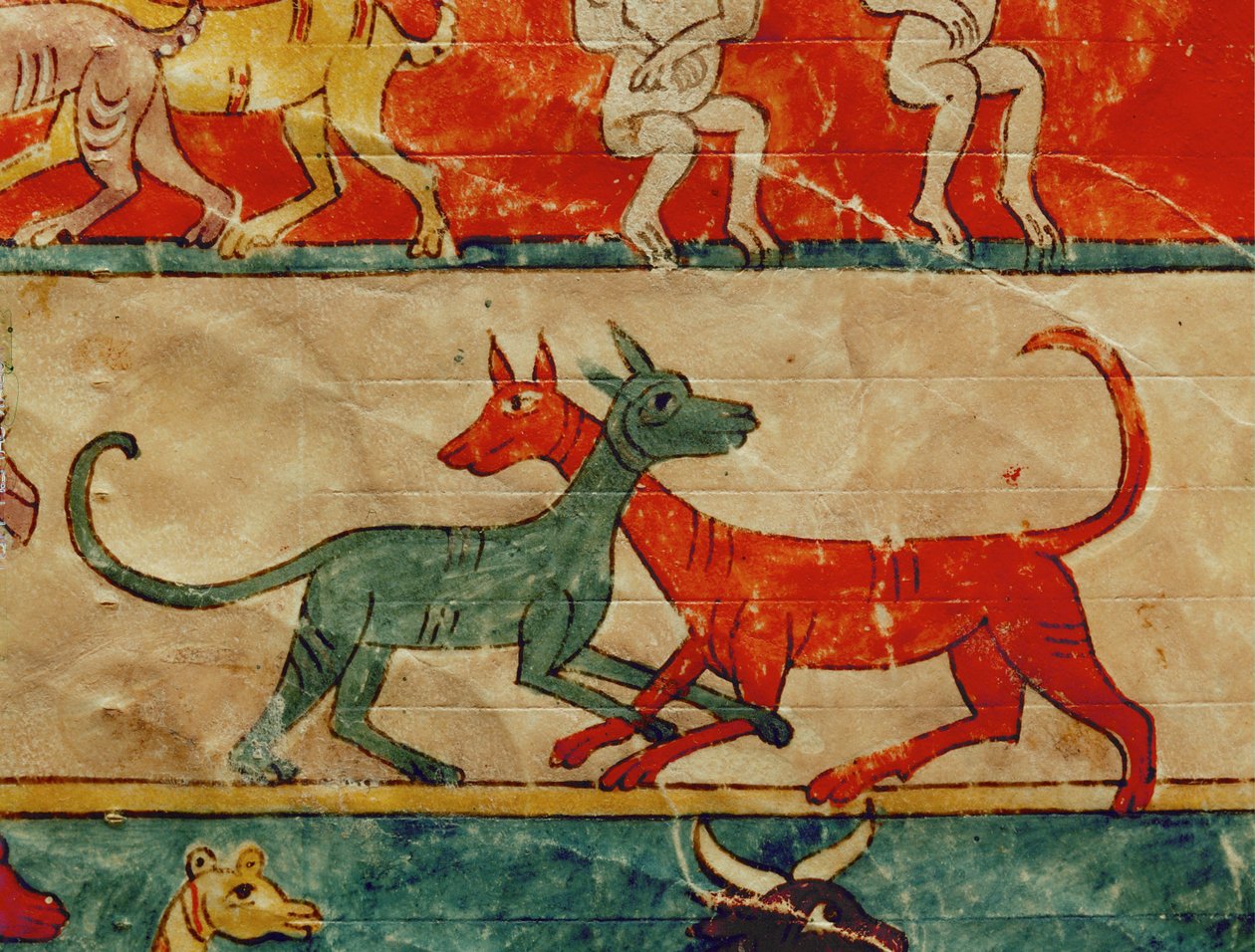 Dois cães de Emeterio the Monk