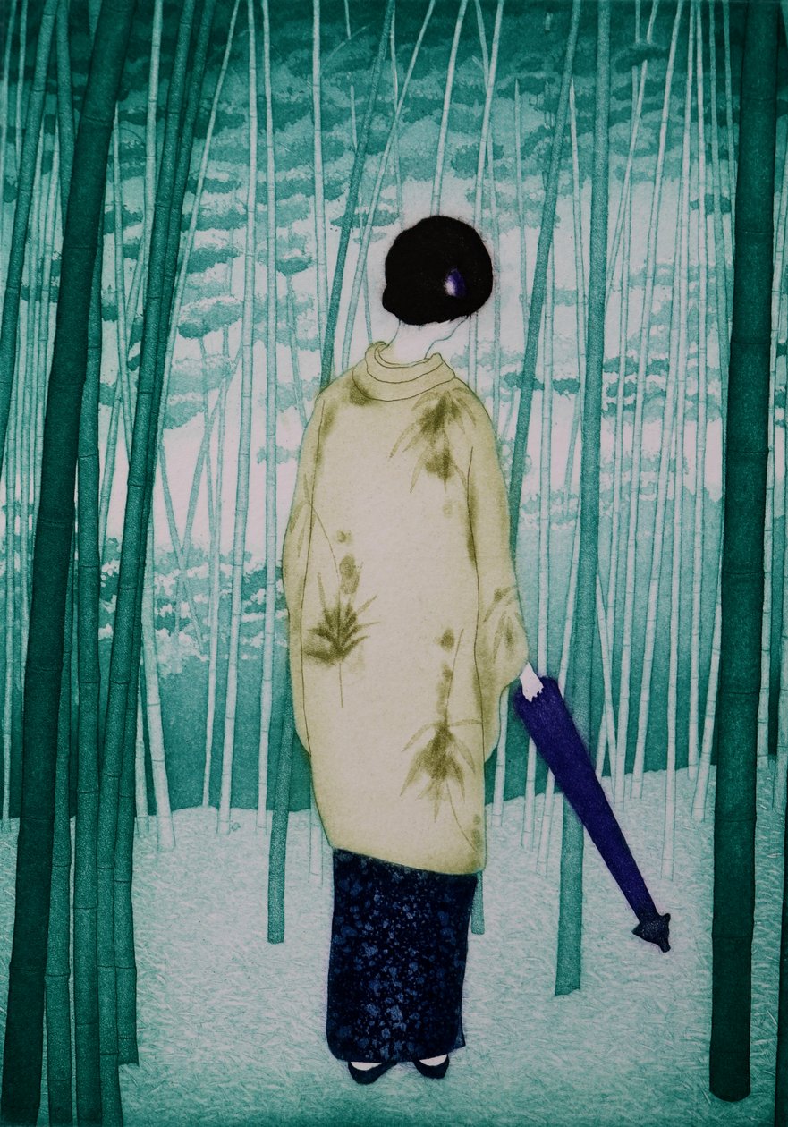 Senhora de bambu, 2007 (água-forte) de Emiko Aida