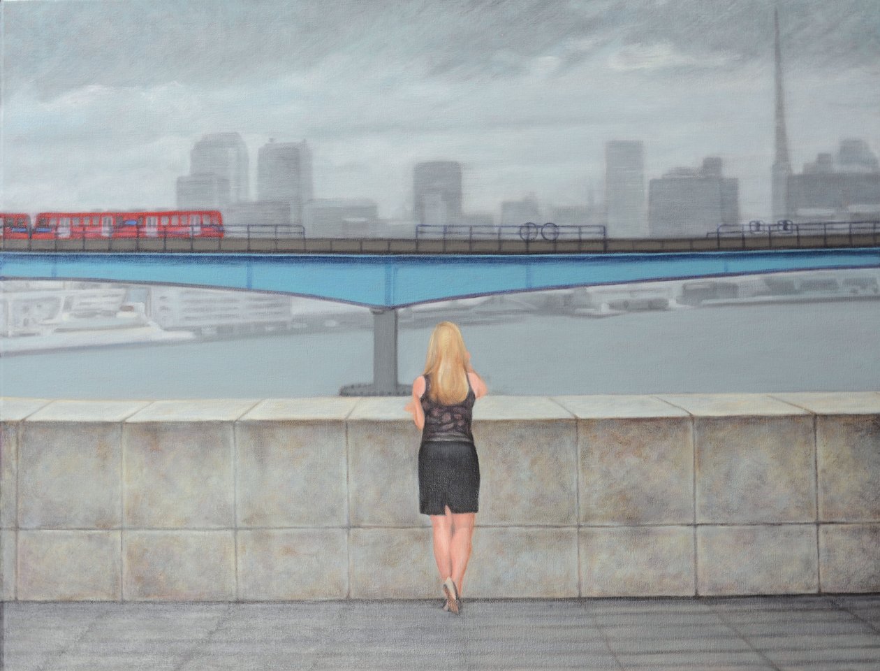 Toque de chamada, 2012 (óleo sobre tela) de Emiko Aida