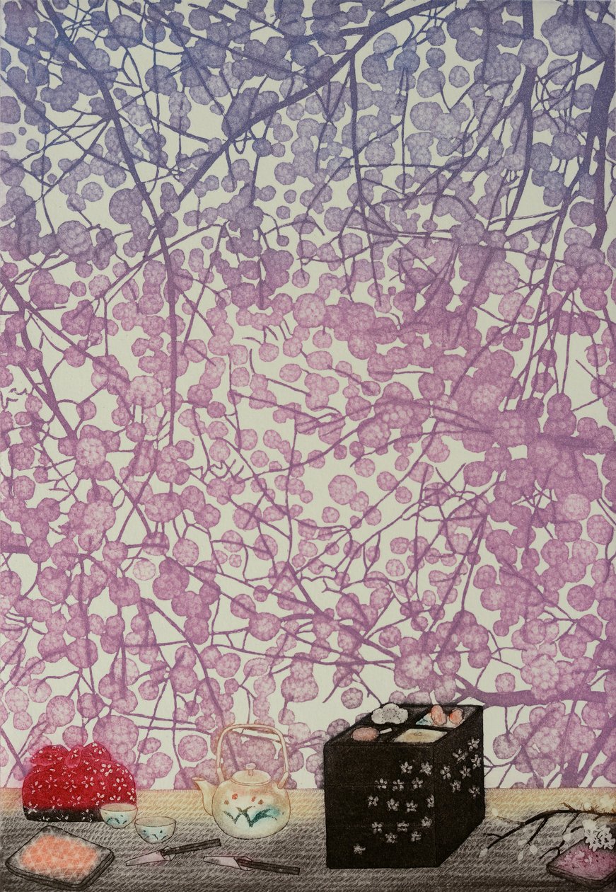 Lancheira de primavera, 2010 (gravura) de Emiko Aida