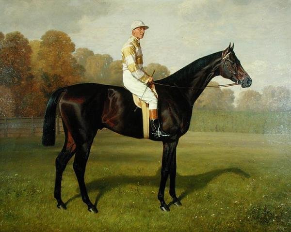 Ladas, vencedor do Derby de 1894, 1894 (detalhe de 188209) de Emil Adam