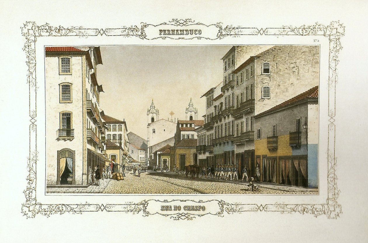 Rua Crespo no álbum Pernambuco de Emil Bauch