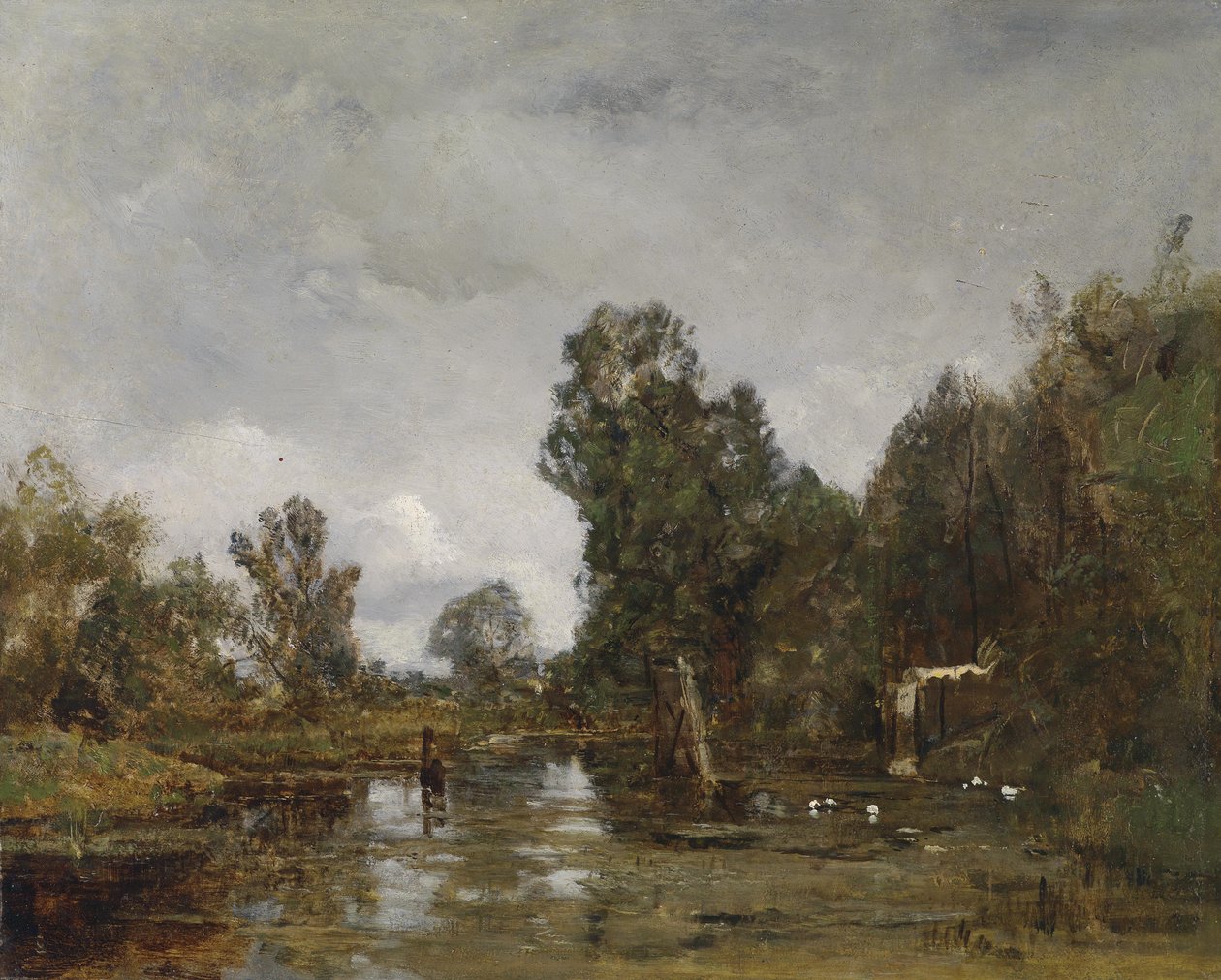 Motivo do Prater Vienense (Krieau) de Emil Jakob Schindler