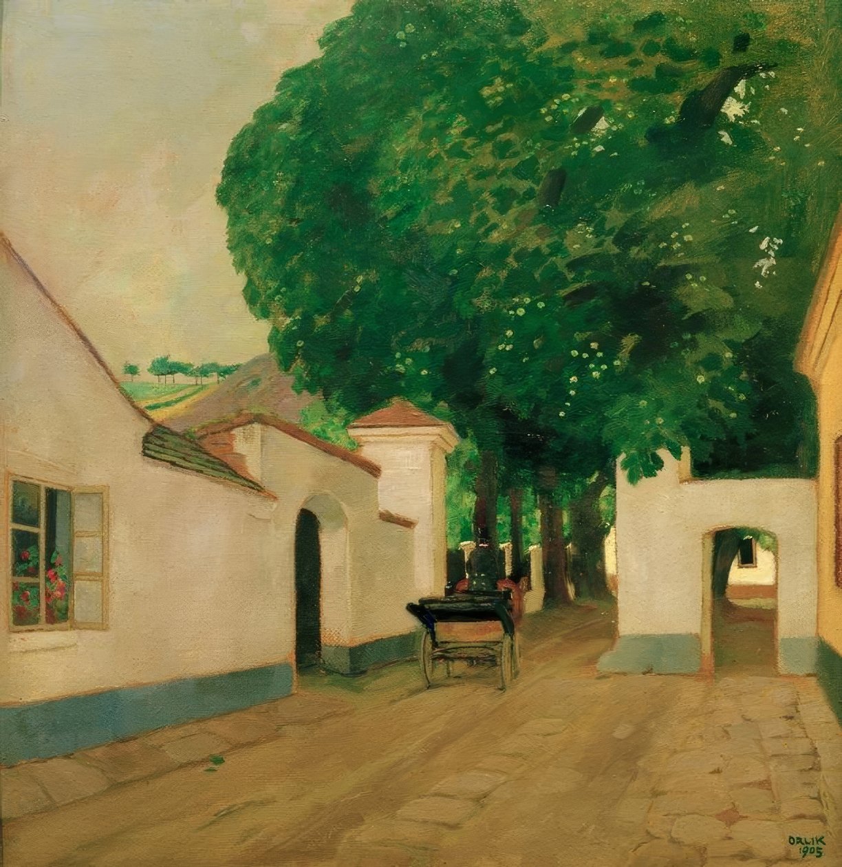 Entrada para a fazenda de Emil Orlik