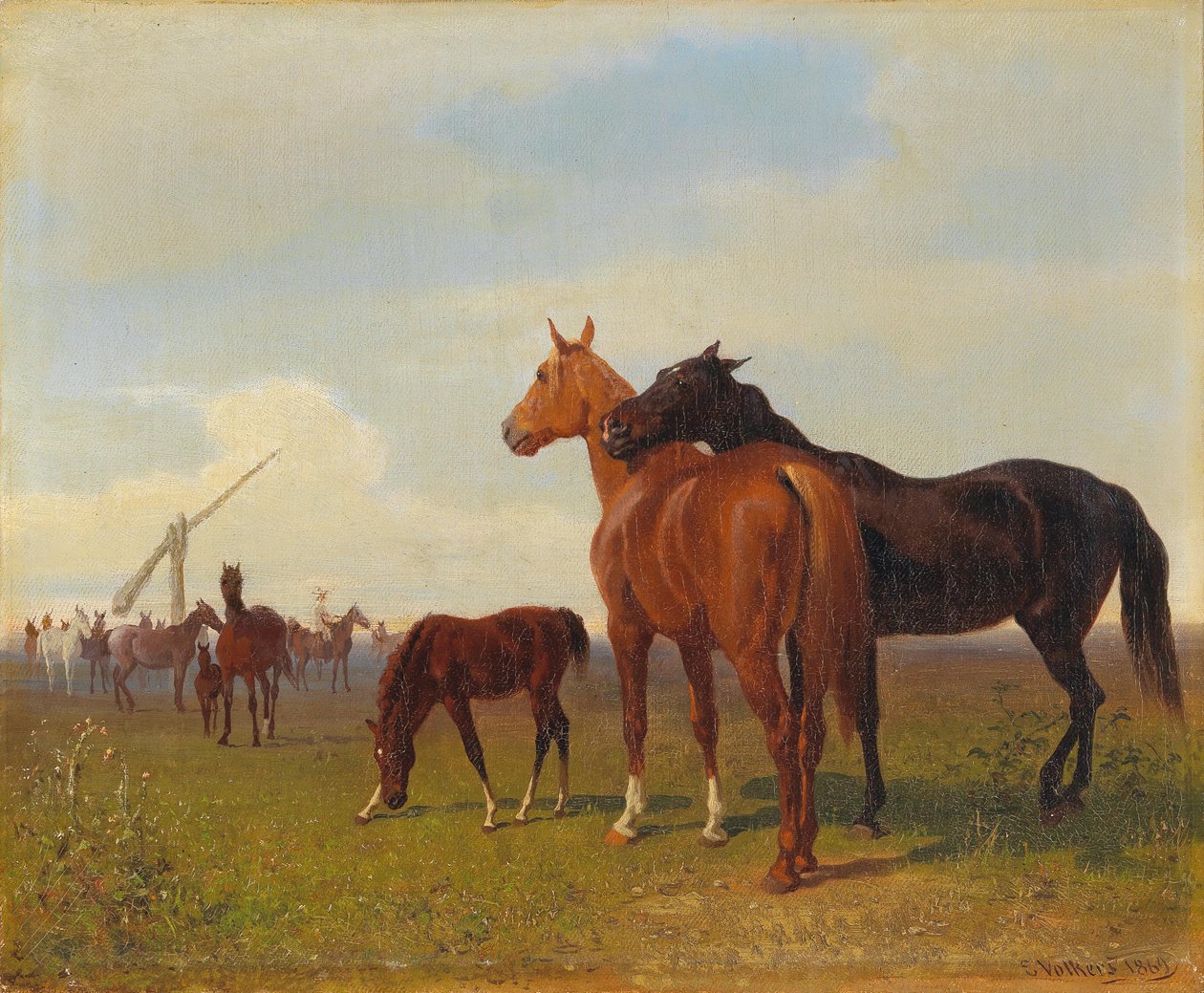 Cavalos na Puszta de Emil Volkers