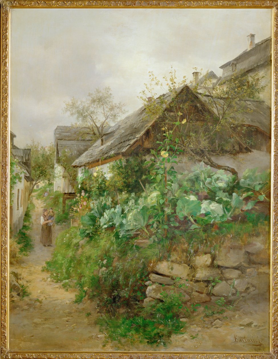 Krautgarten - Couve de algodão ... (pintura sobre tela) de Emil Barbarini