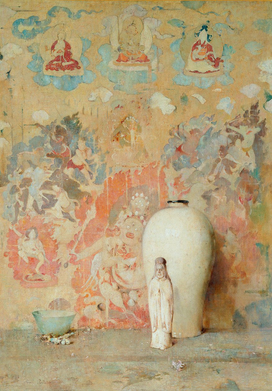 A imagem do Thibet, c.1920 de Emil Carlsen