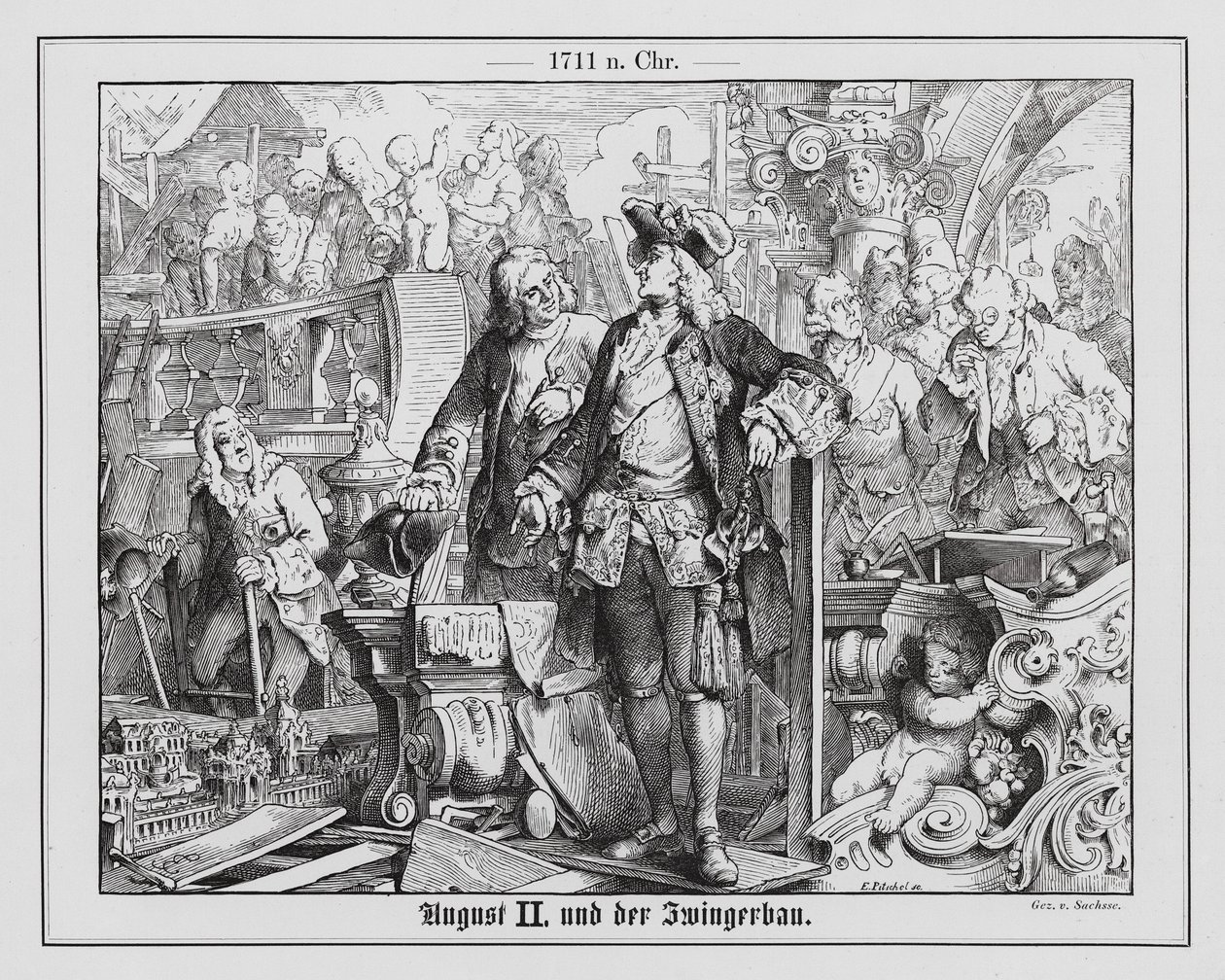 Augusto II, Eleitor da Saxónia e Rei da Polónia, e a construção do Palácio Zwinger de Emil Eugen Sachsse