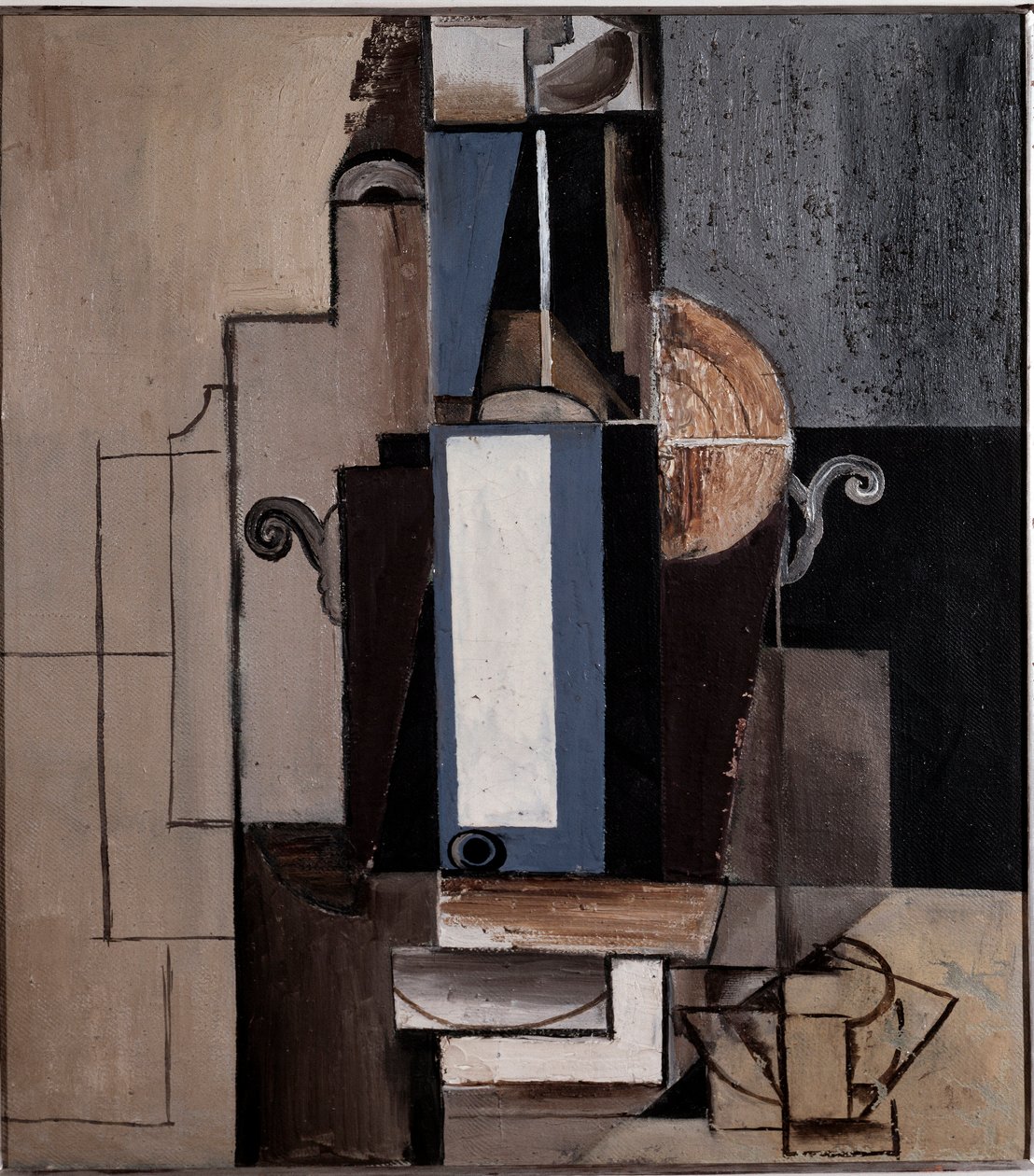 Composição cubista, século XX (Pintura) de Emil Filla