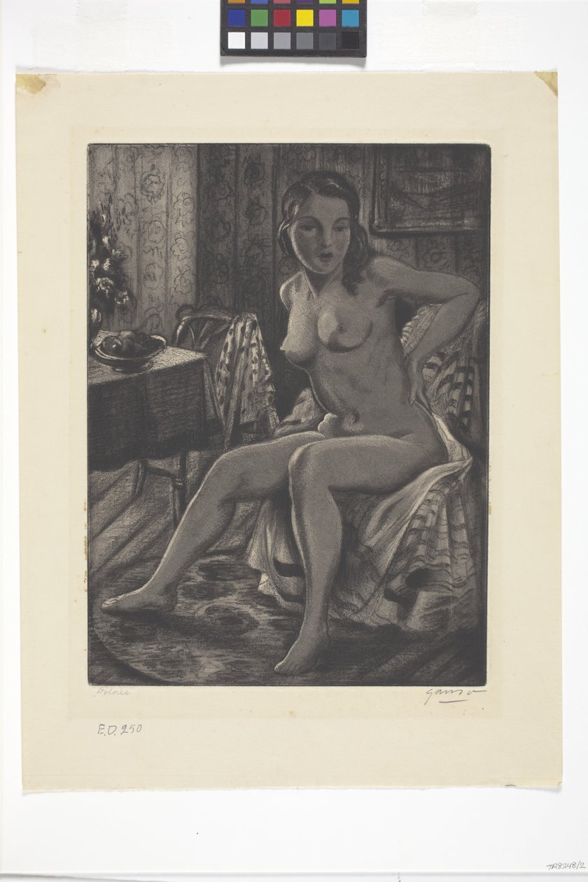 Dolores (aquatint) de Emil Ganso