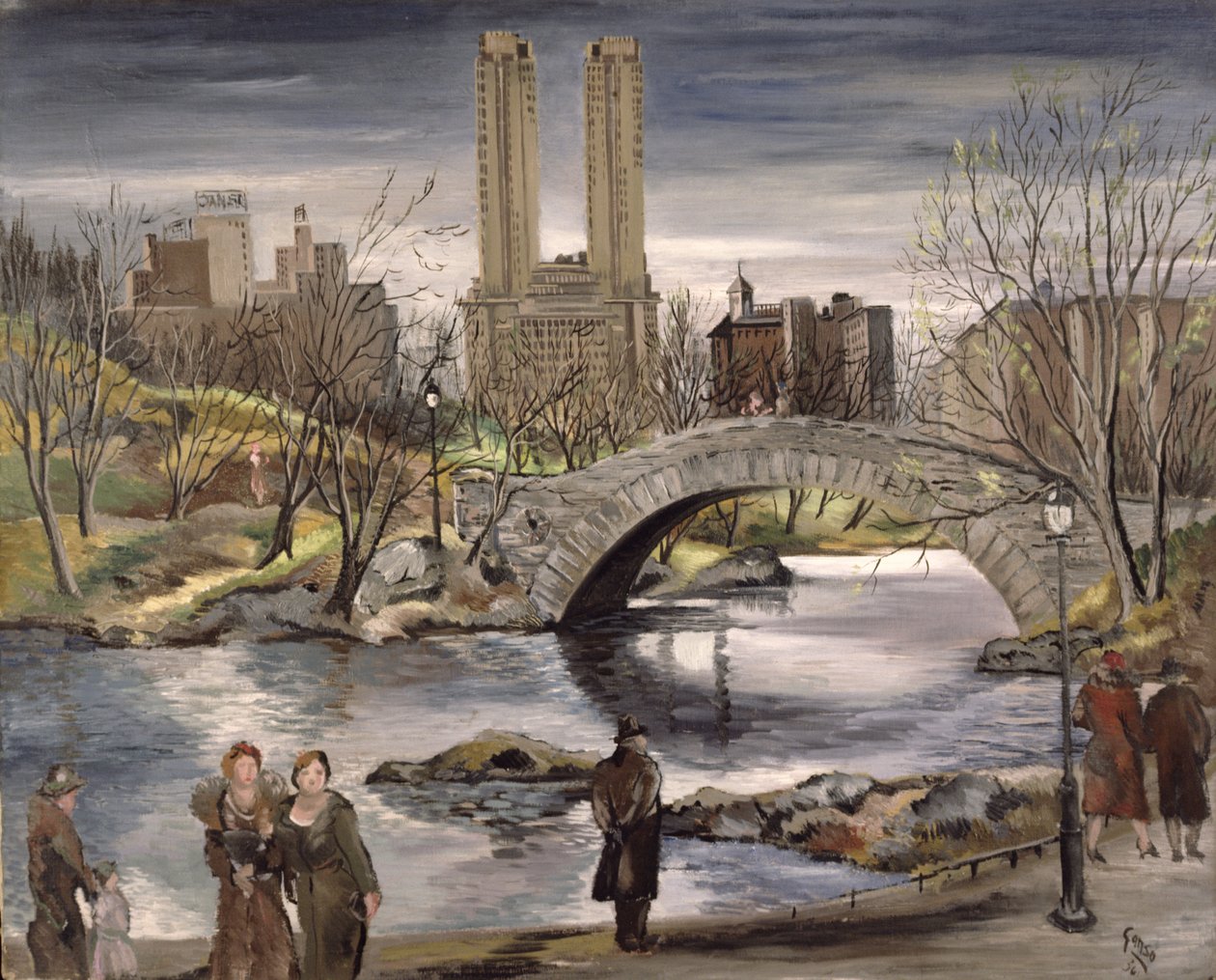 Primavera no Central Park, 1936 de Emil Ganso