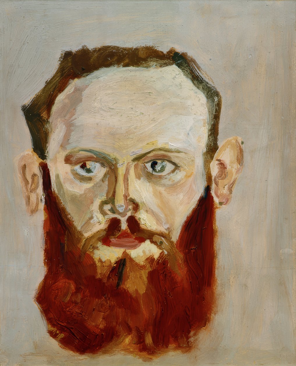 Retrato de um homem com uma barba cheia de Emil Hertzka