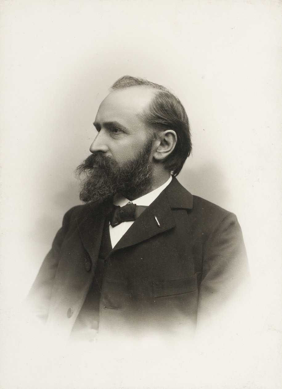 Retrato do Compositor e Organista Otto Malling 1848-1915, c. 1900. de Emil Hohlenberg