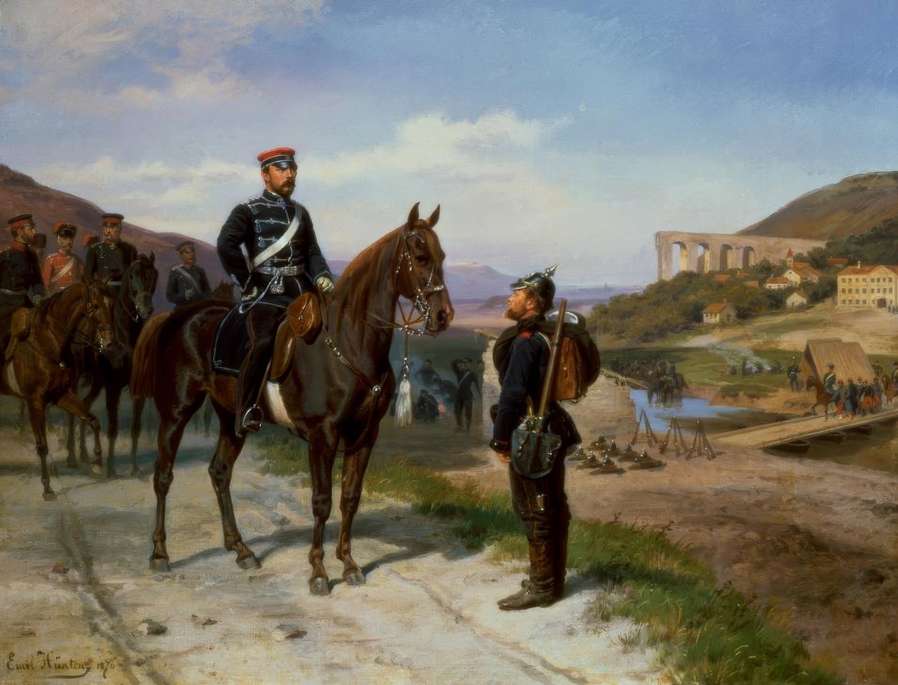 Encontro com o príncipe Friedrich Karl da Prússia de Emil Hünten
