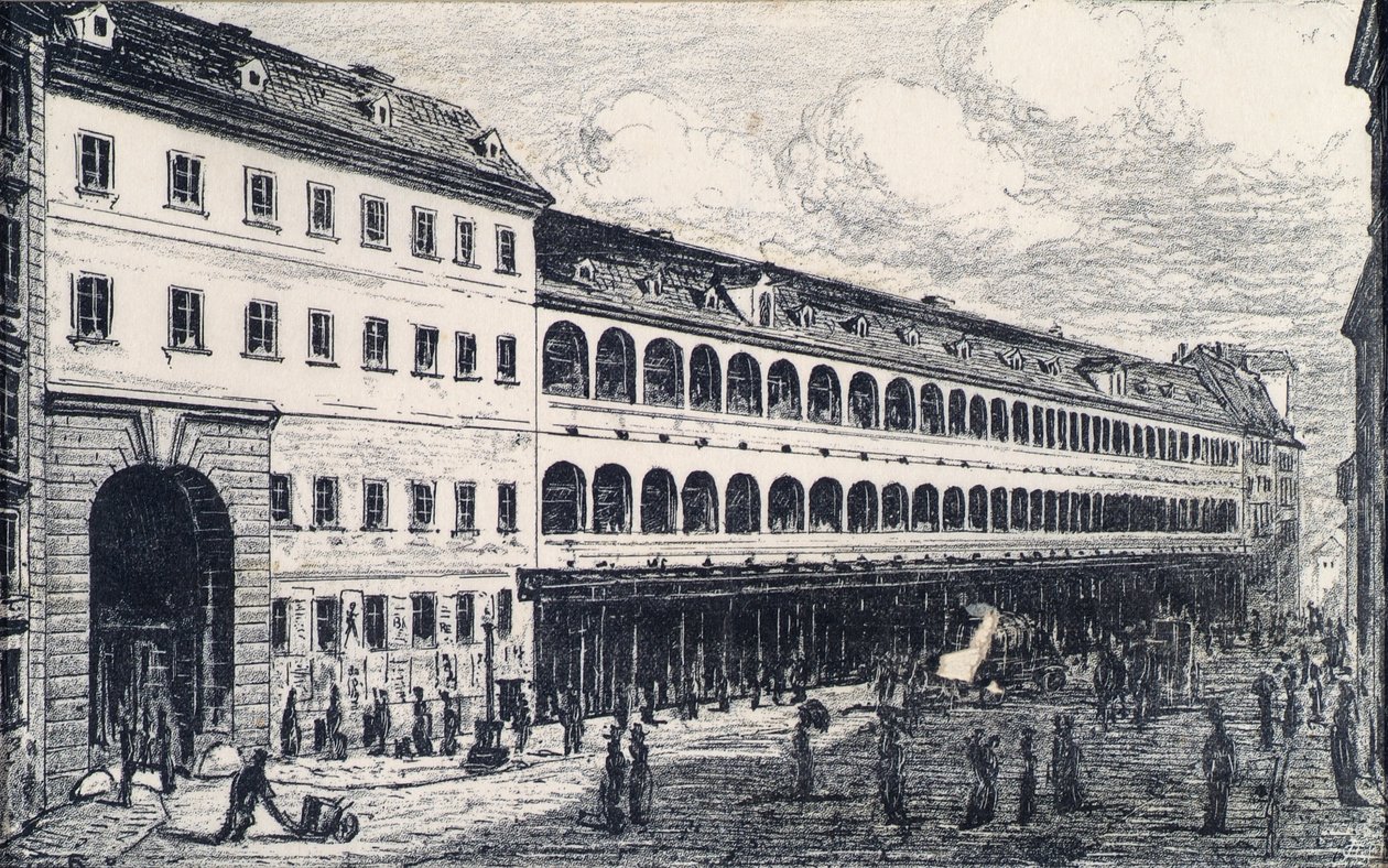 O quartel de Salzgries em Viena de Emil Hütter