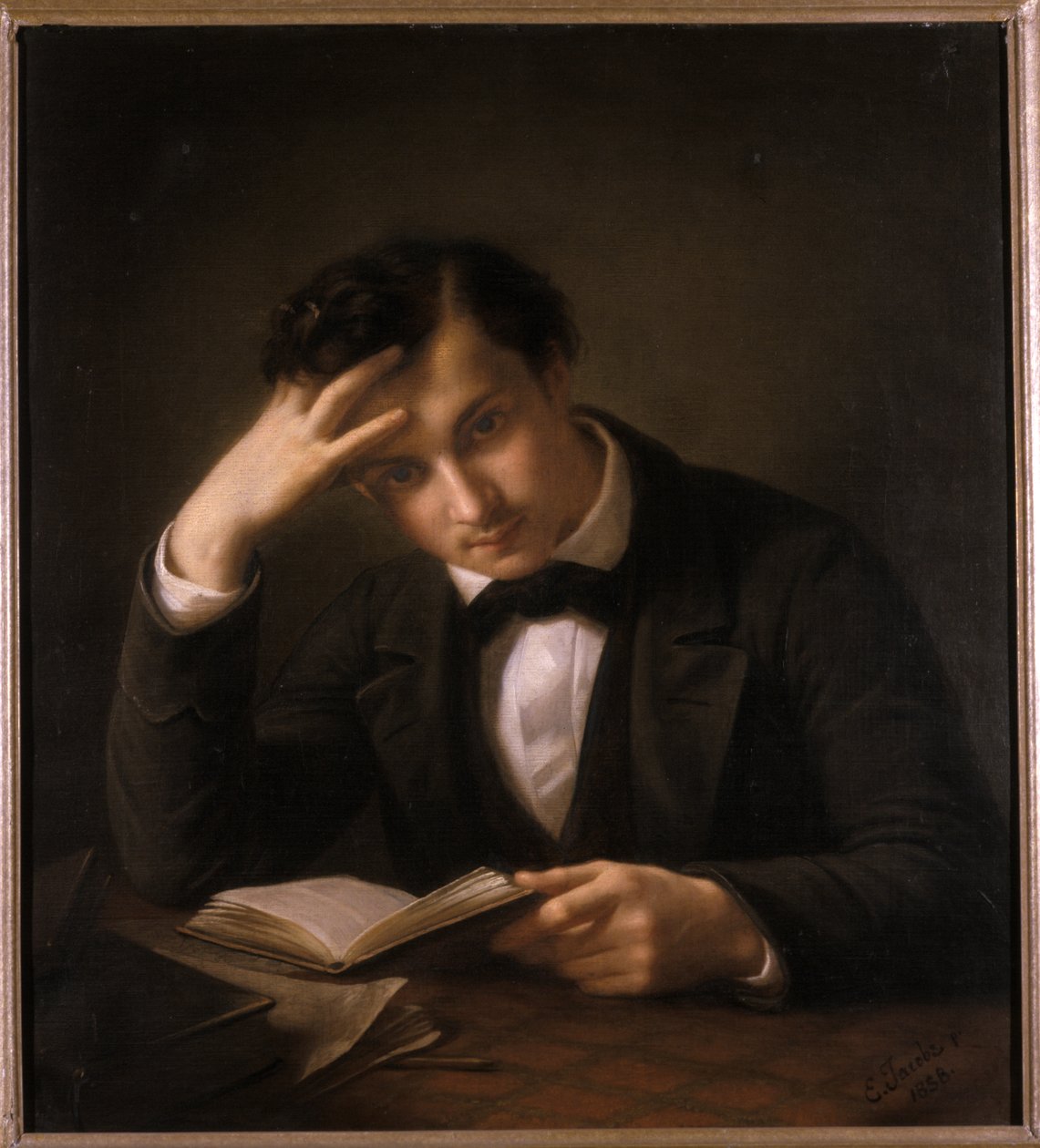 Jovem estudante, 1858 de Emil Jacobs