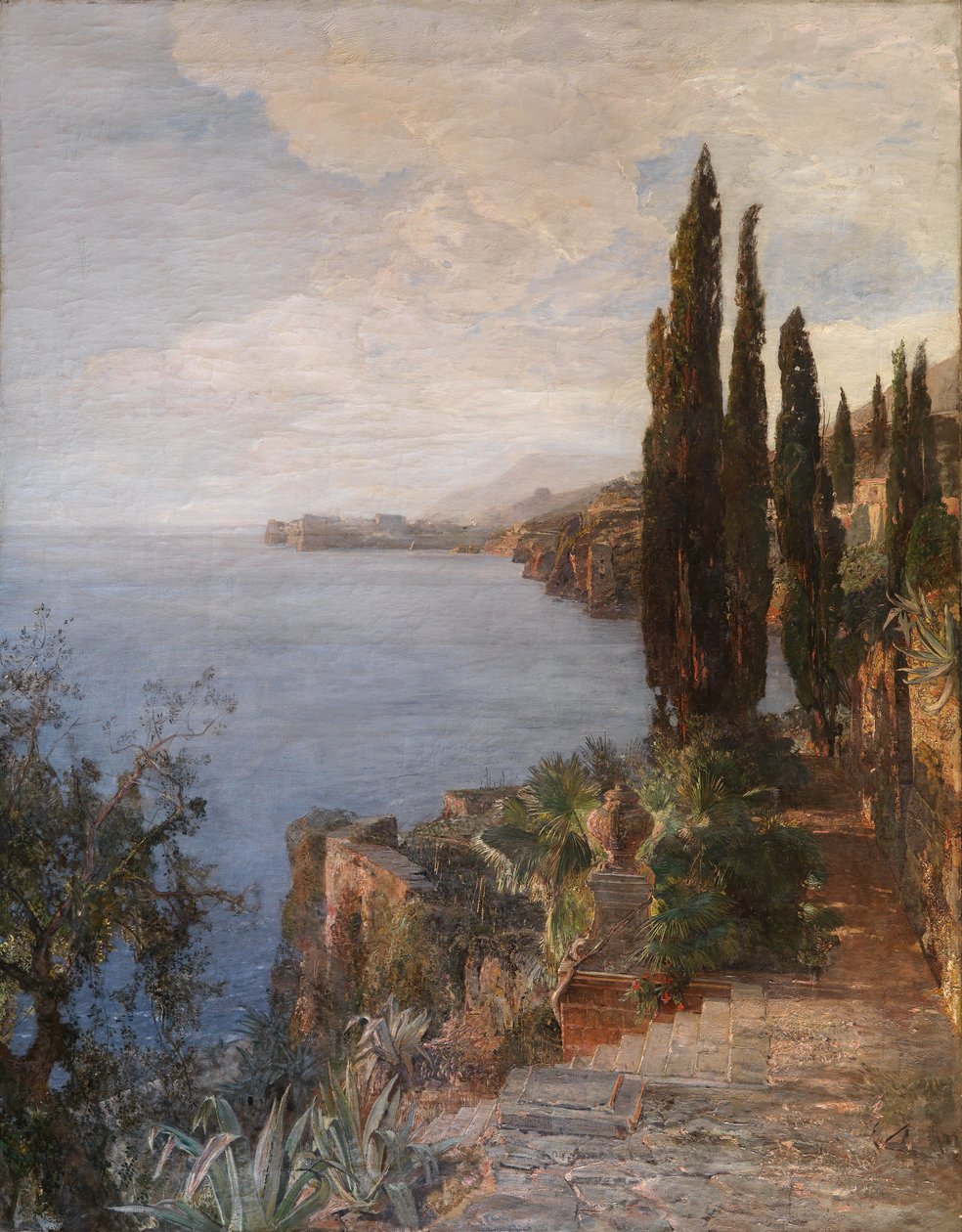 Na costa da Dalmácia, perto de Ragusa de Emil Jakob Schindler