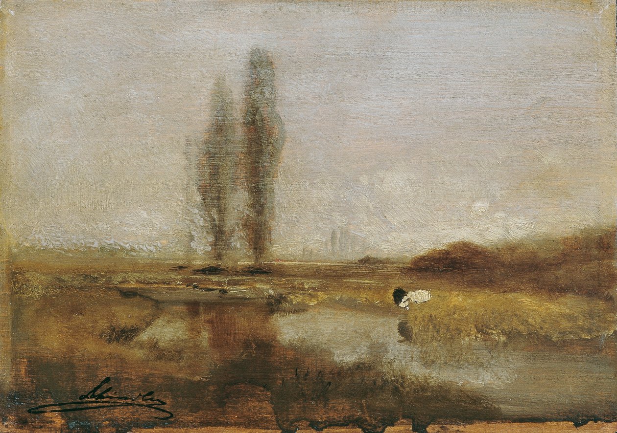 Paisagem mourisca perto de Lundenburg de Emil Jakob Schindler