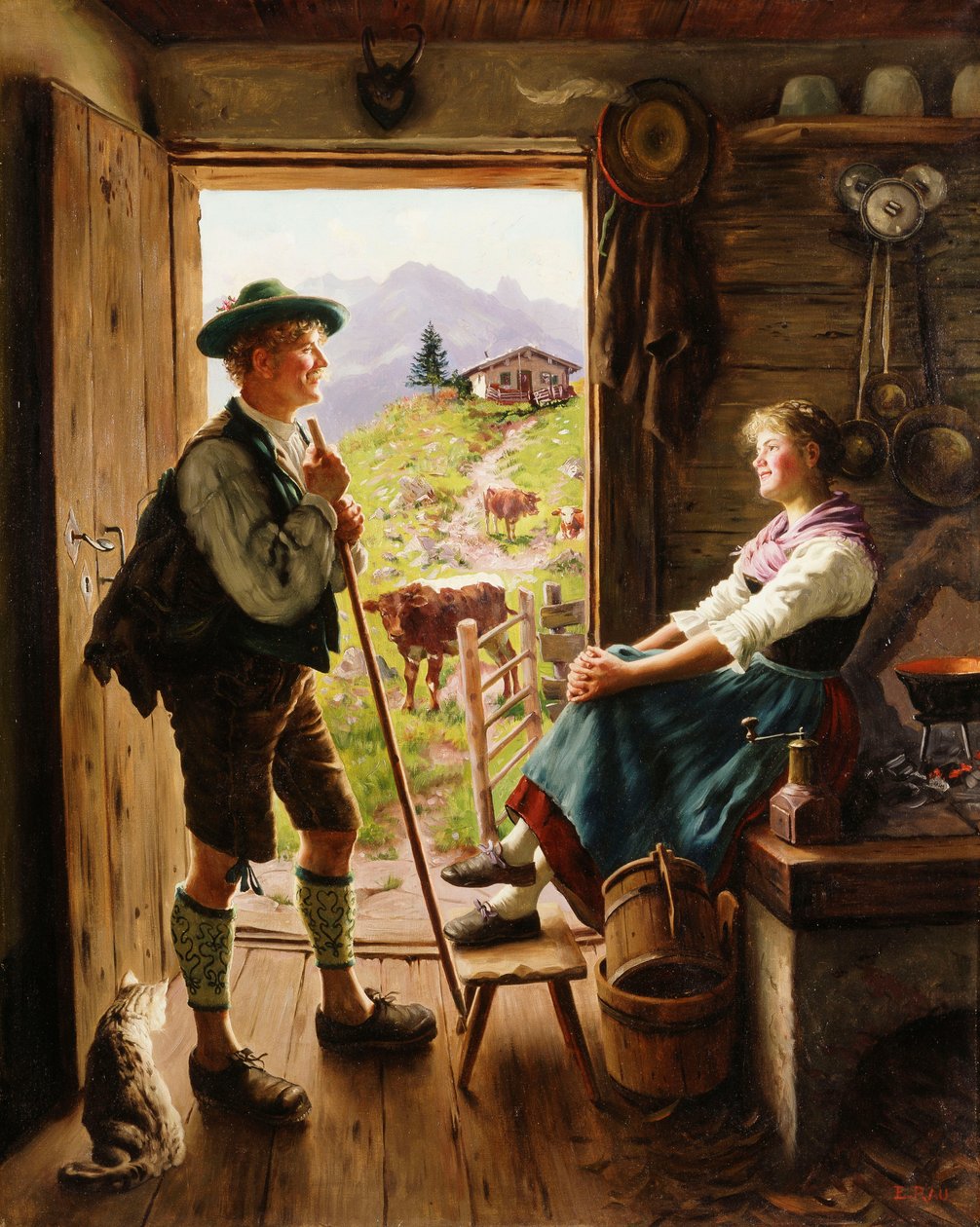 Casal tirolês, de Emil Karl Rau