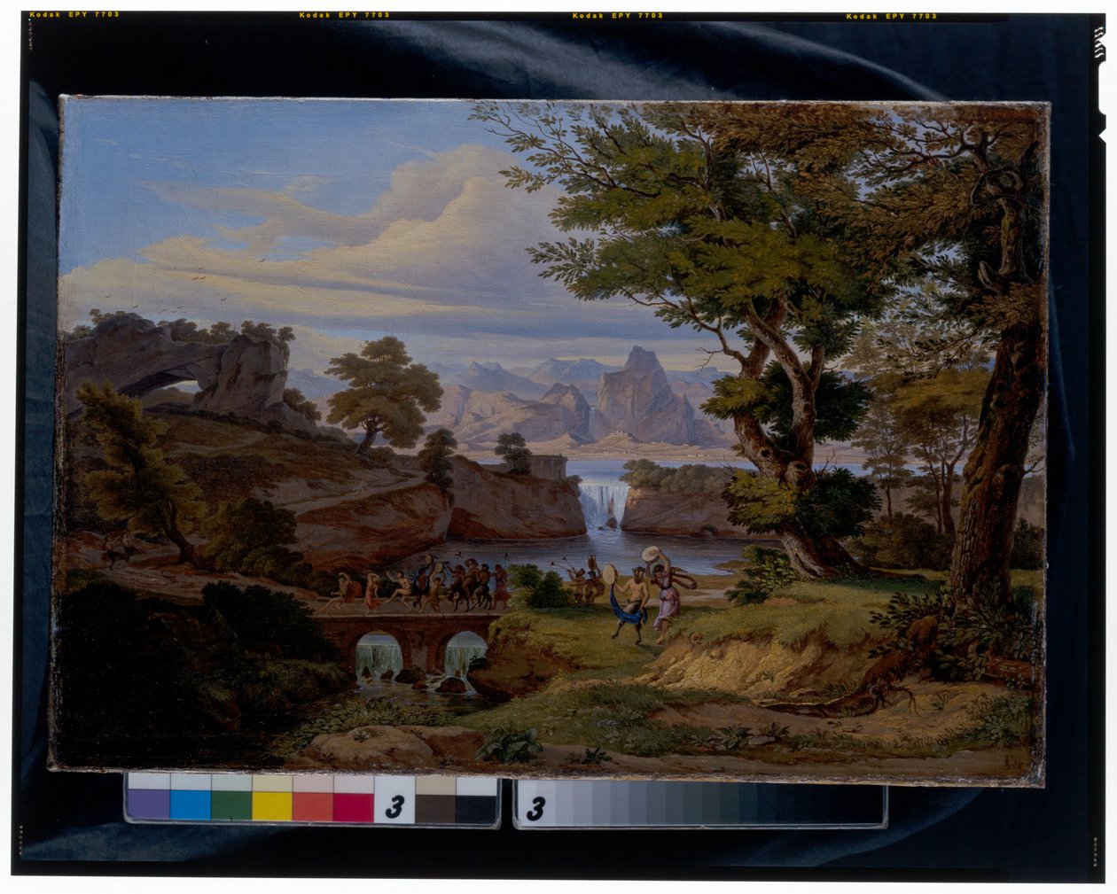Paisagem italianizada com o Triunfo de Sileno de Emil Ludwig Löhr