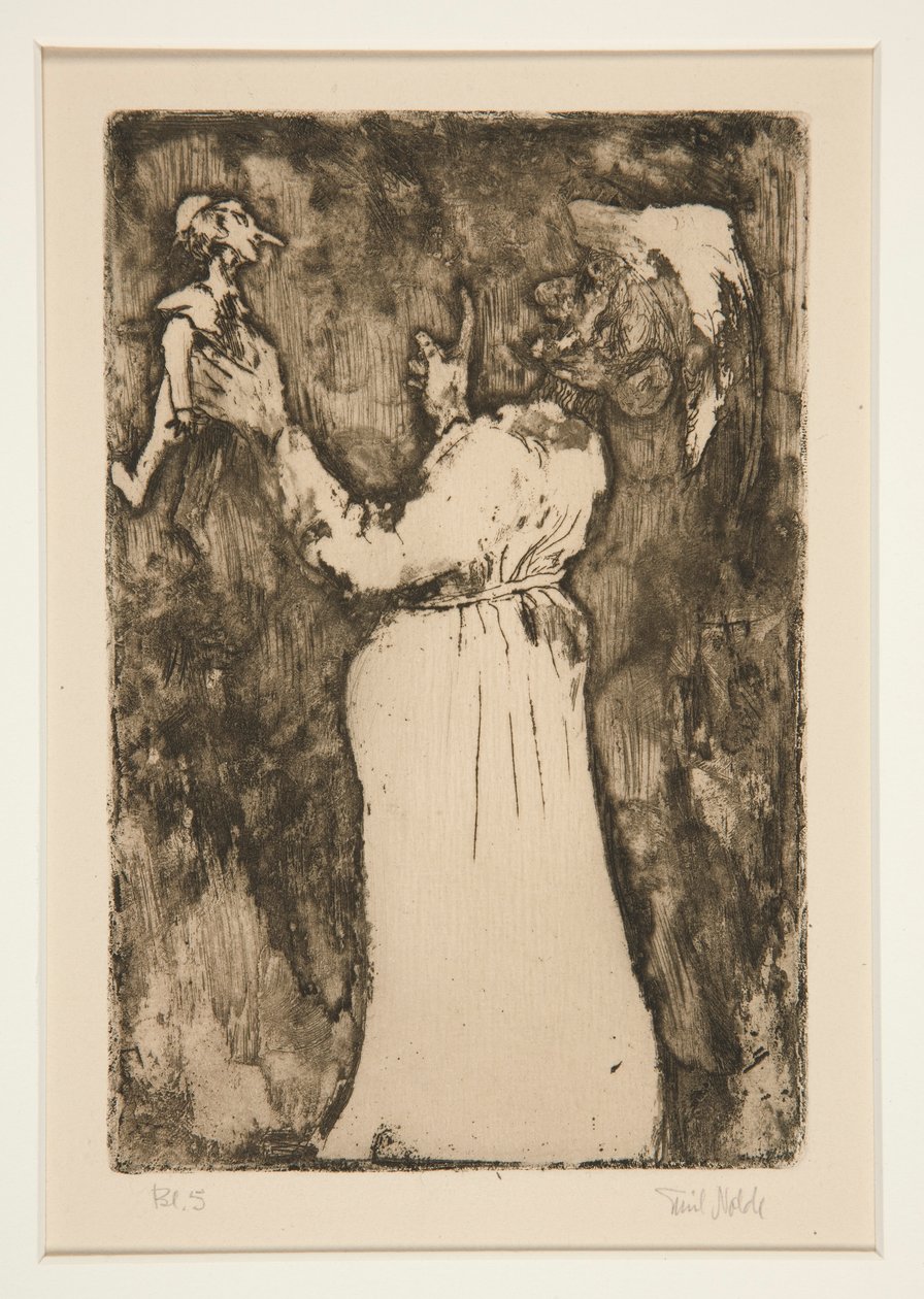 The Little Puppet, prato 7 de Fantasias (Fantasia) de Emil Nolde